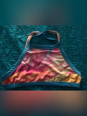 Coeur Sports XL Halter Bikini Top in Aloha ‘25